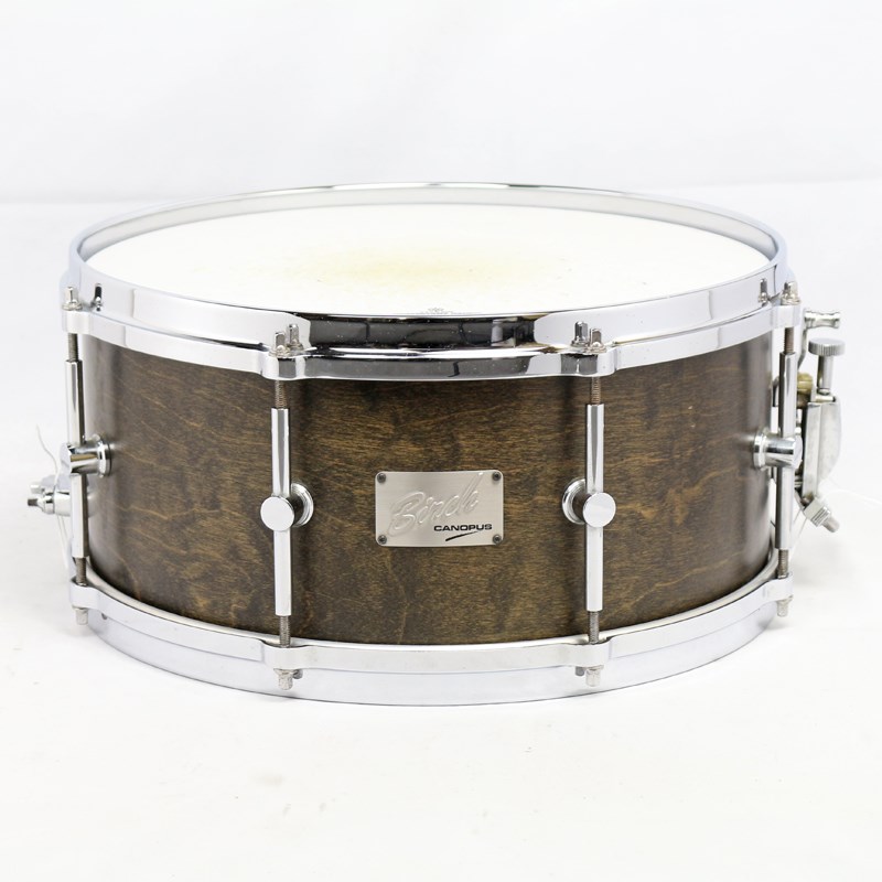 CANOPUS Birch Snare Drum 14×6.5 - Bitter Brown Oil BR-1465の画像